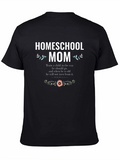 Homeschool Mom T-Shirt - Floral Design