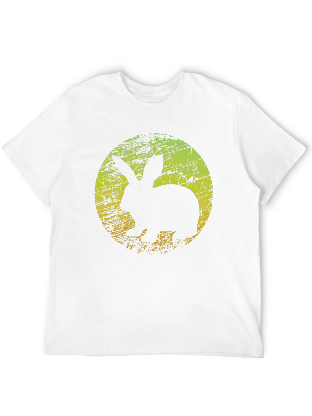 Rabbit Silhouette Graphic T-Shirt - Black