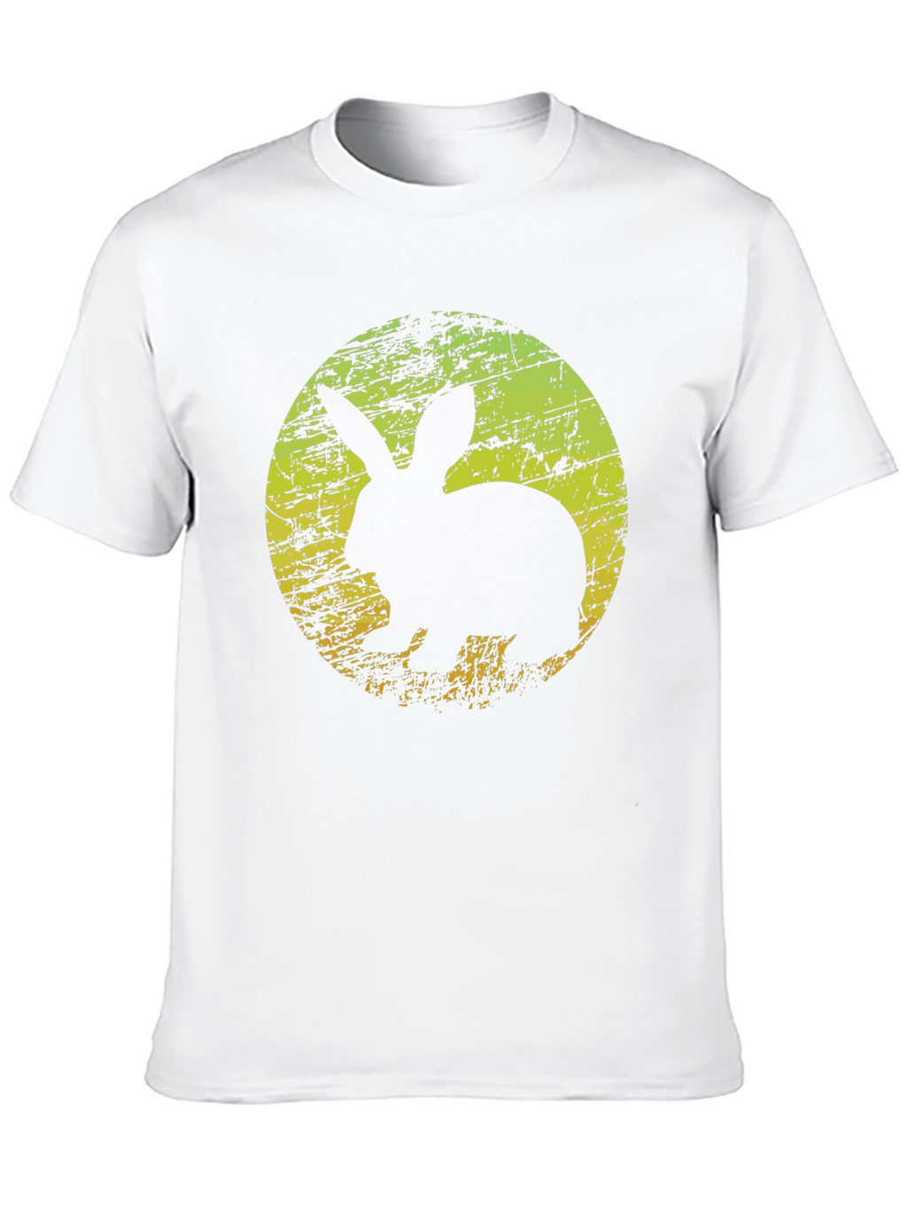 Rabbit Silhouette Graphic T-Shirt - Black