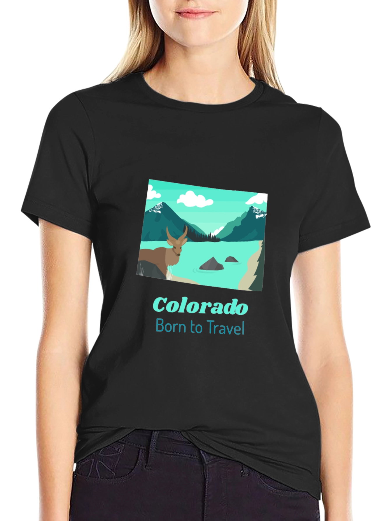 Colorado Born to Travel Graphic T-Shirt