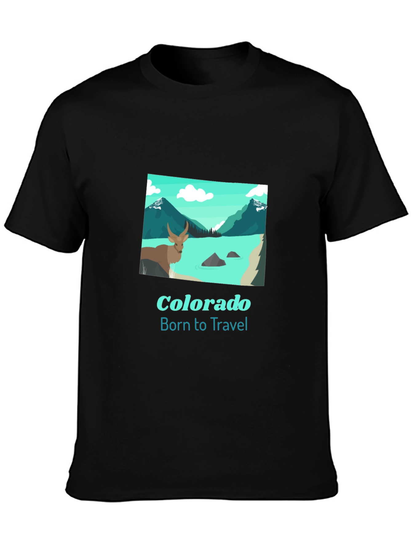 Colorado Born to Travel Graphic T-Shirt