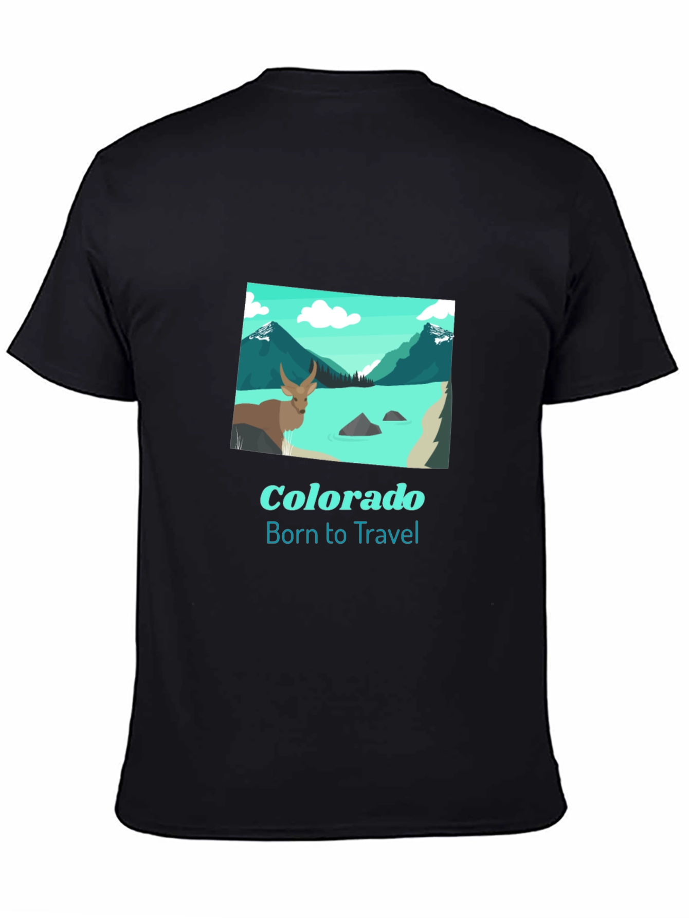 Colorado Born to Travel Graphic T-Shirt