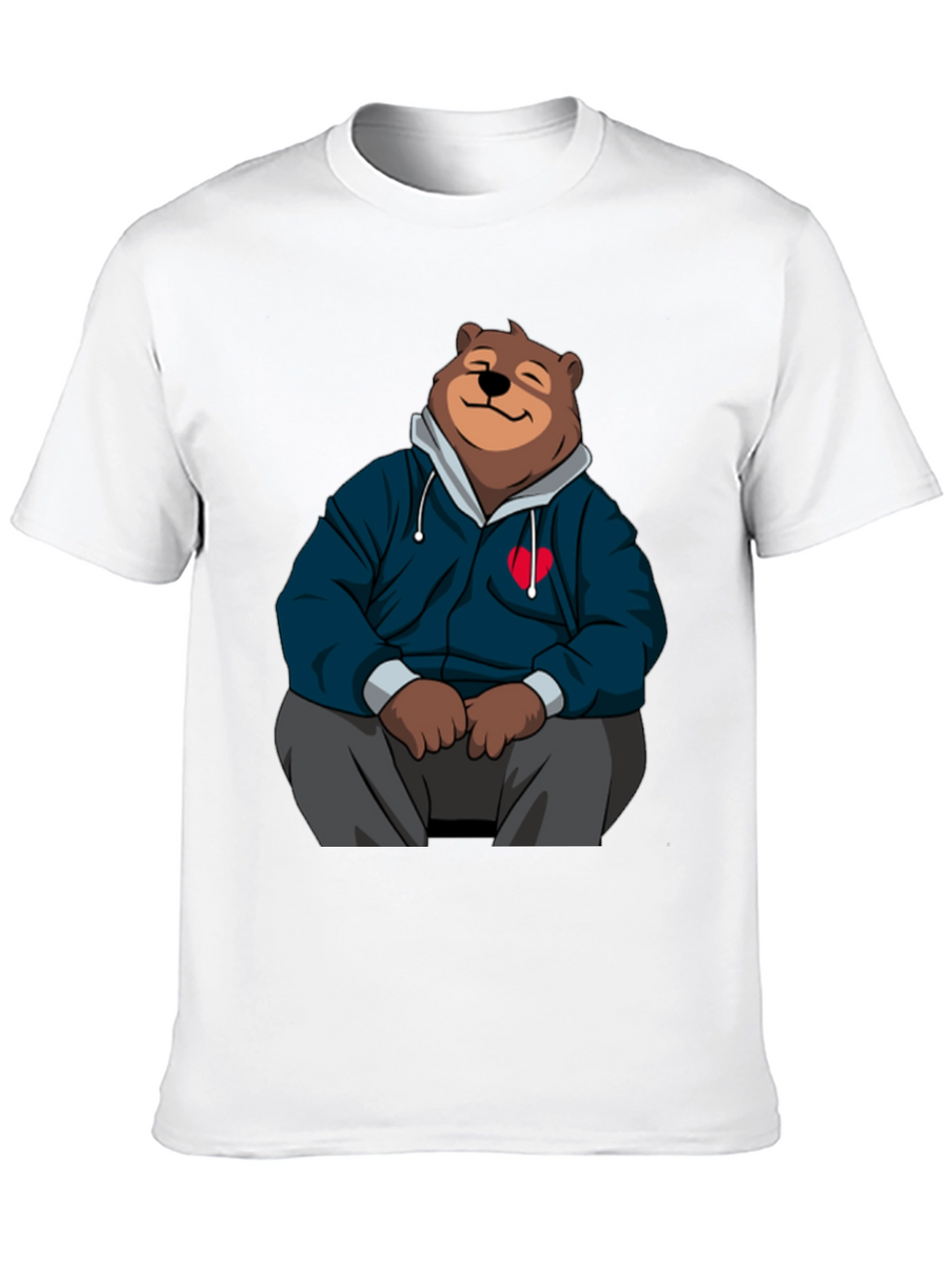 Cartoon Bear Hoodie T-Shirt