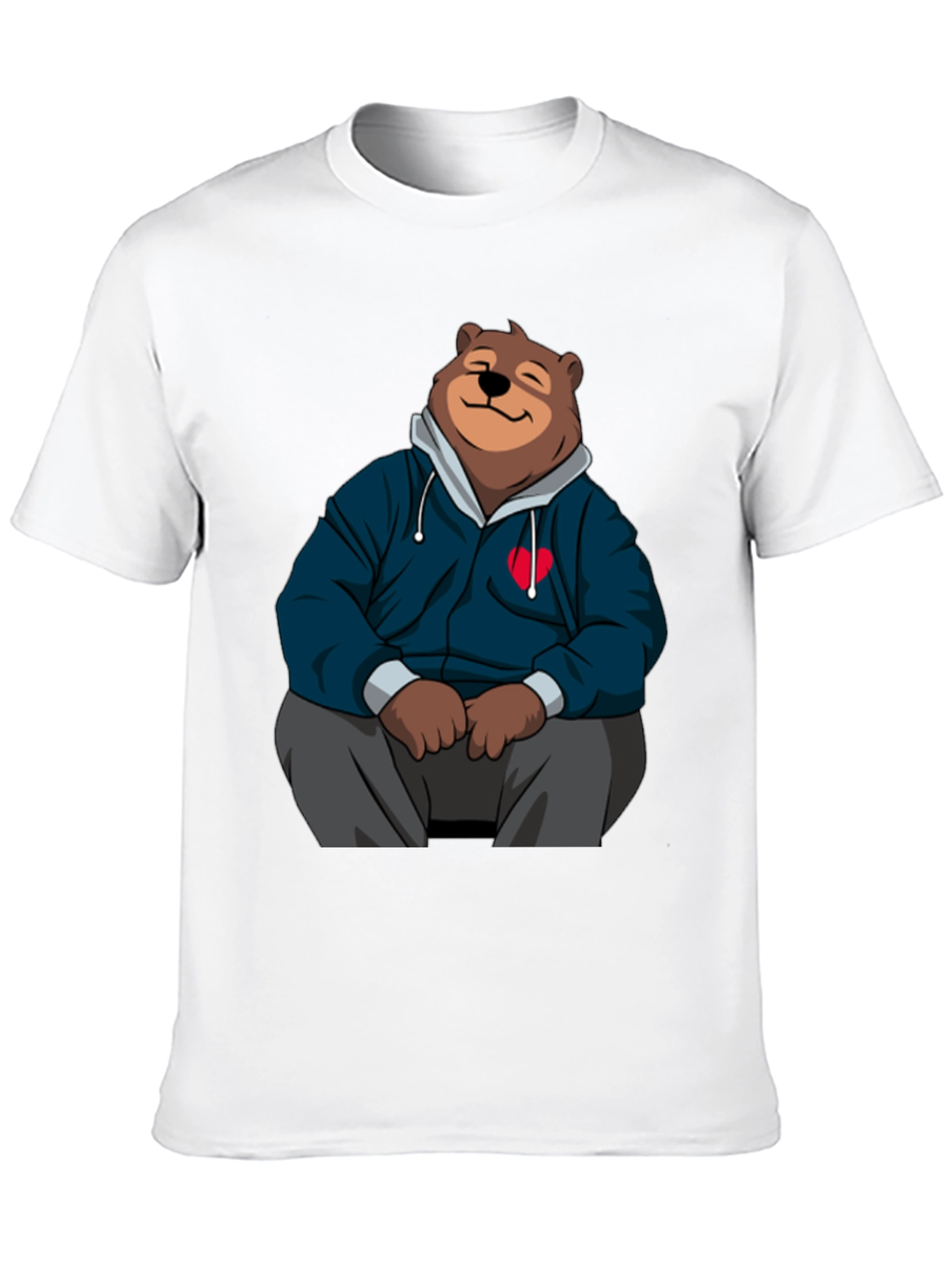 Cartoon Bear Hoodie T-Shirt