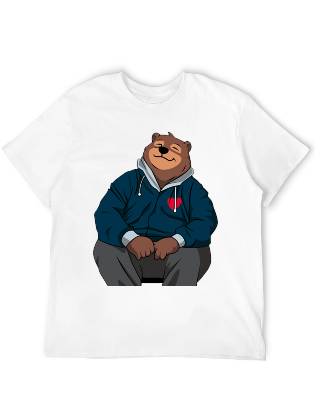 Cartoon Bear Hoodie T-Shirt