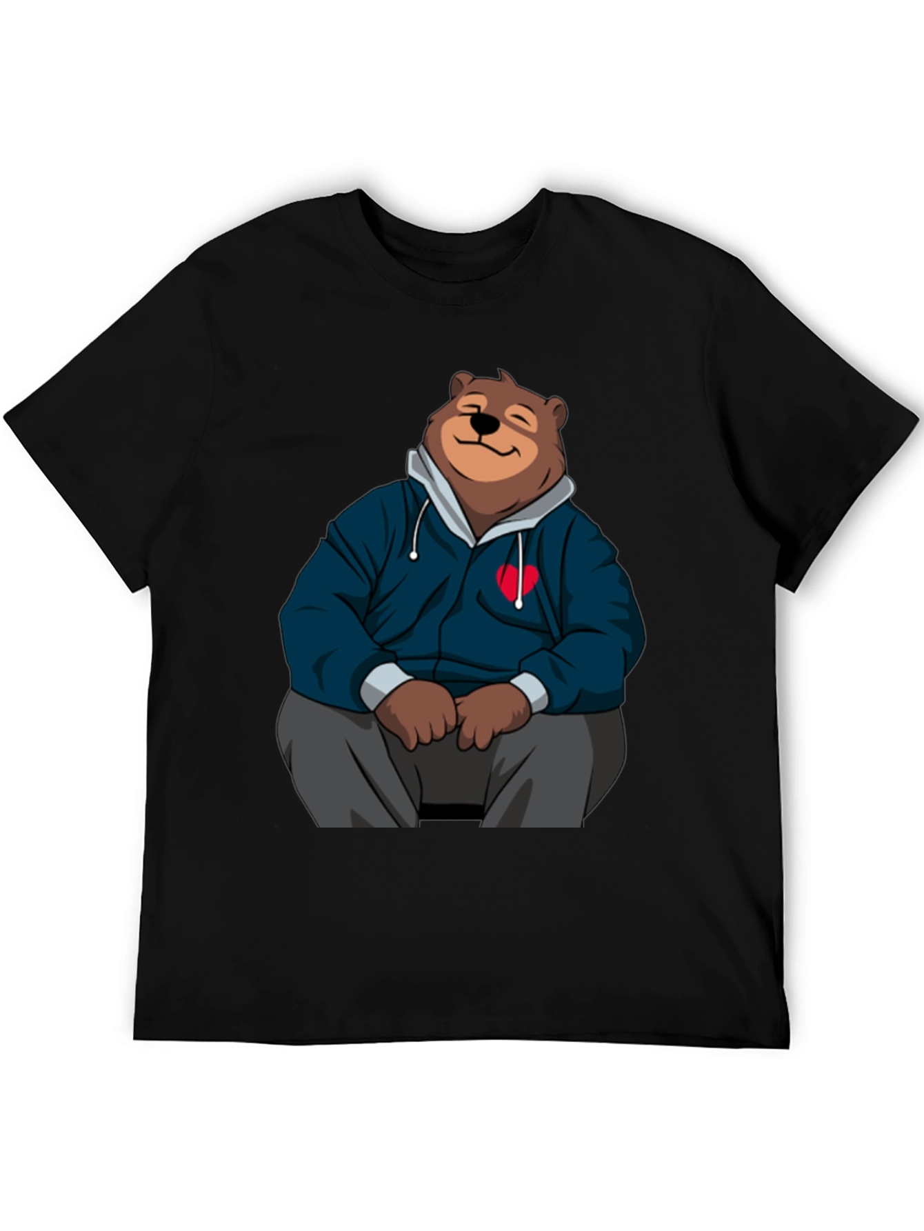 Cartoon Bear Hoodie T-Shirt