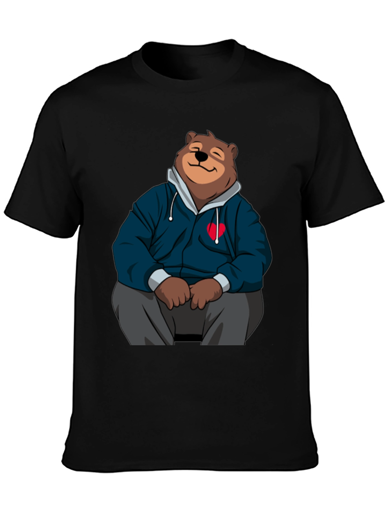 Cartoon Bear Hoodie T-Shirt