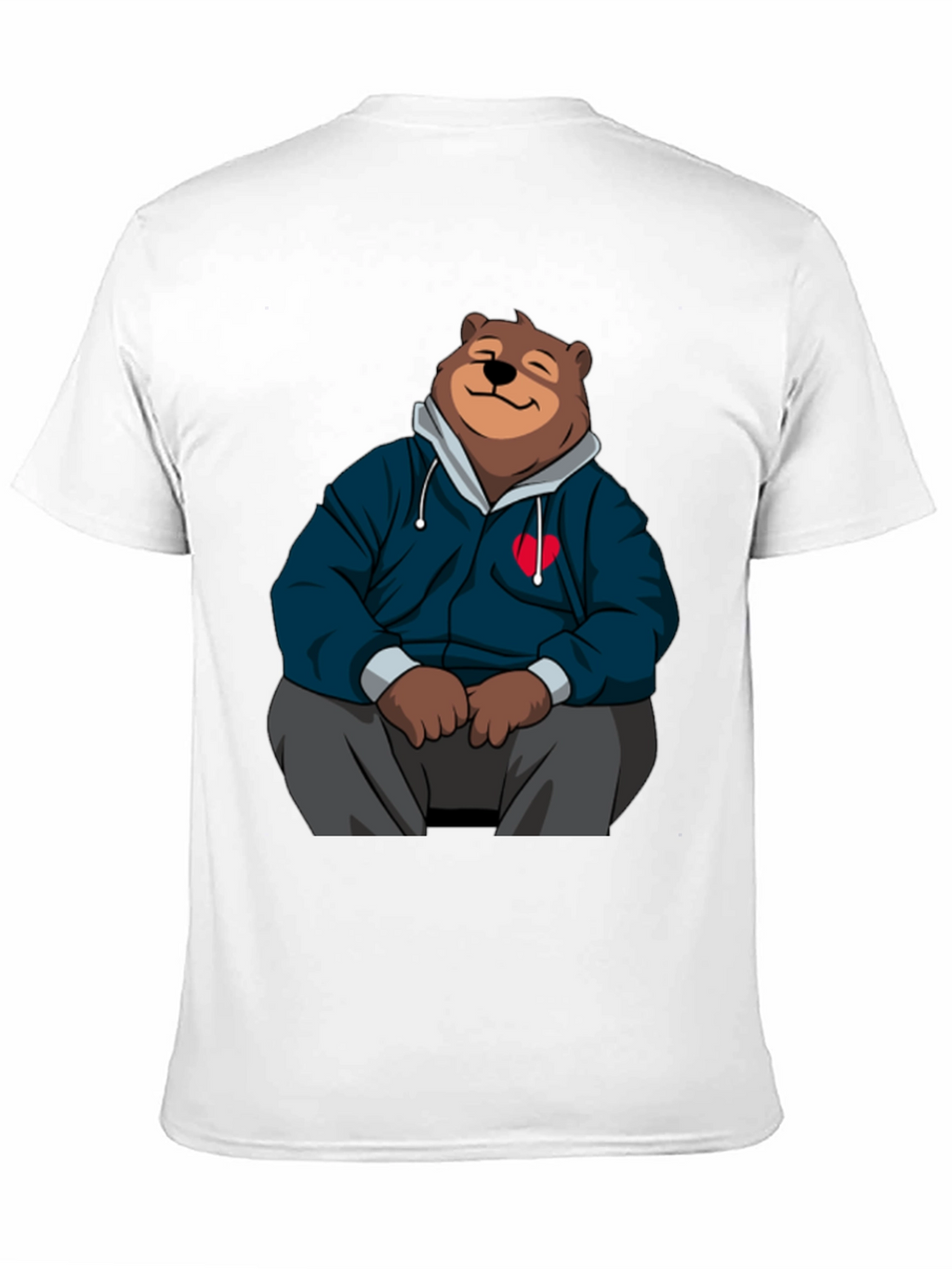 Cartoon Bear Hoodie T-Shirt