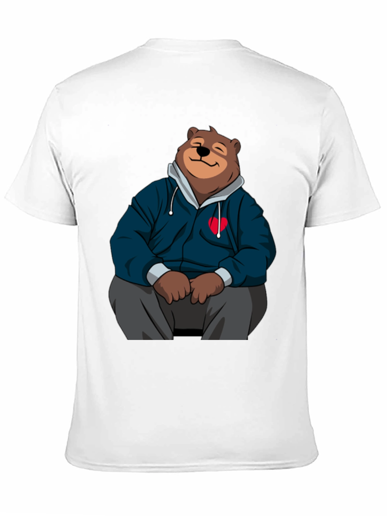 Cartoon Bear Hoodie T-Shirt