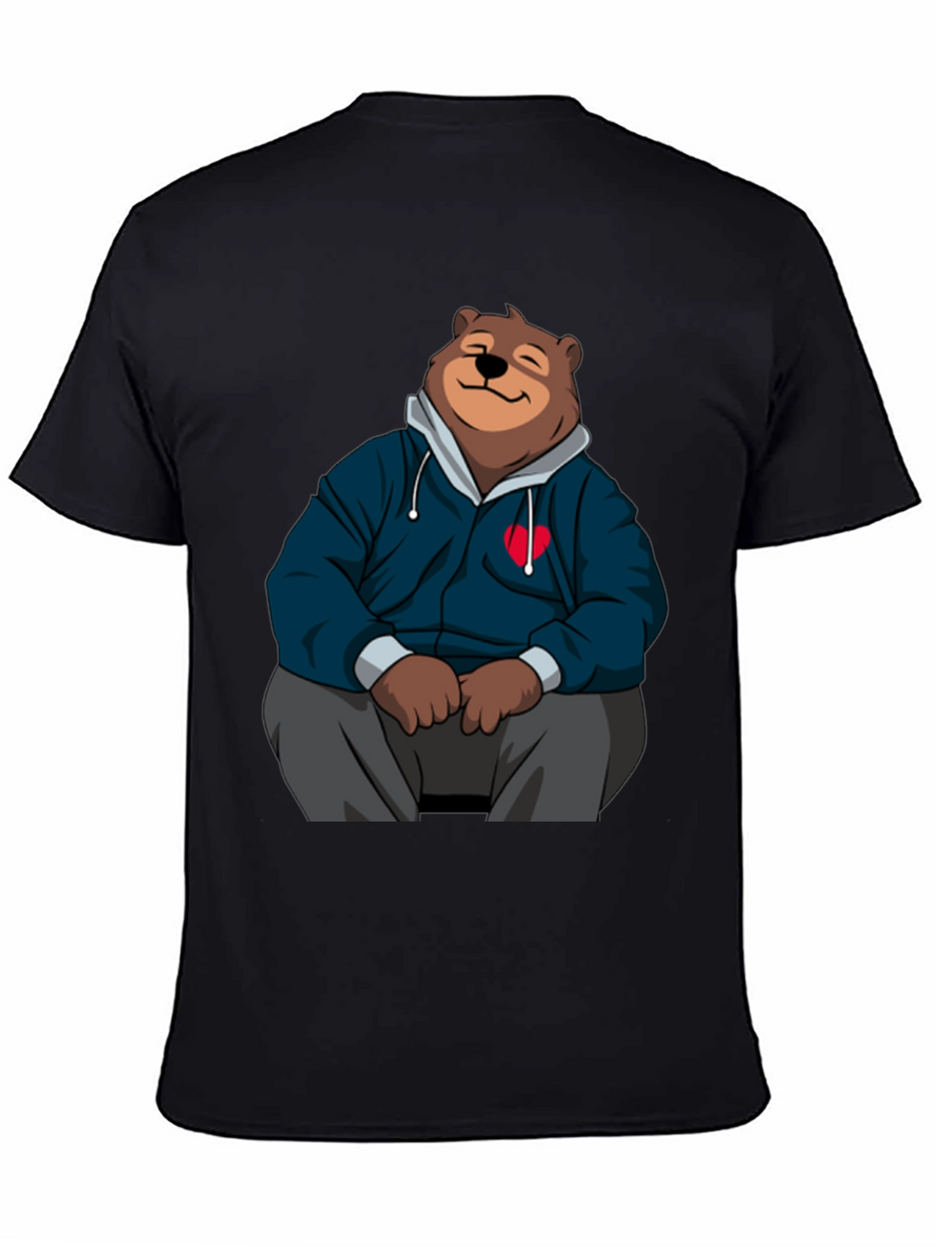 Cartoon Bear Hoodie T-Shirt
