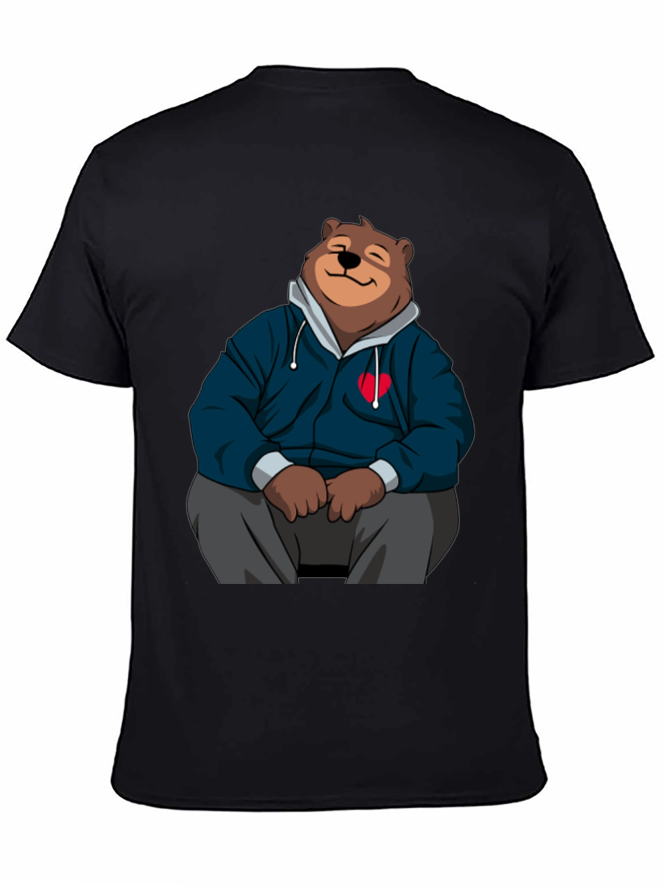Cartoon Bear Hoodie T-Shirt