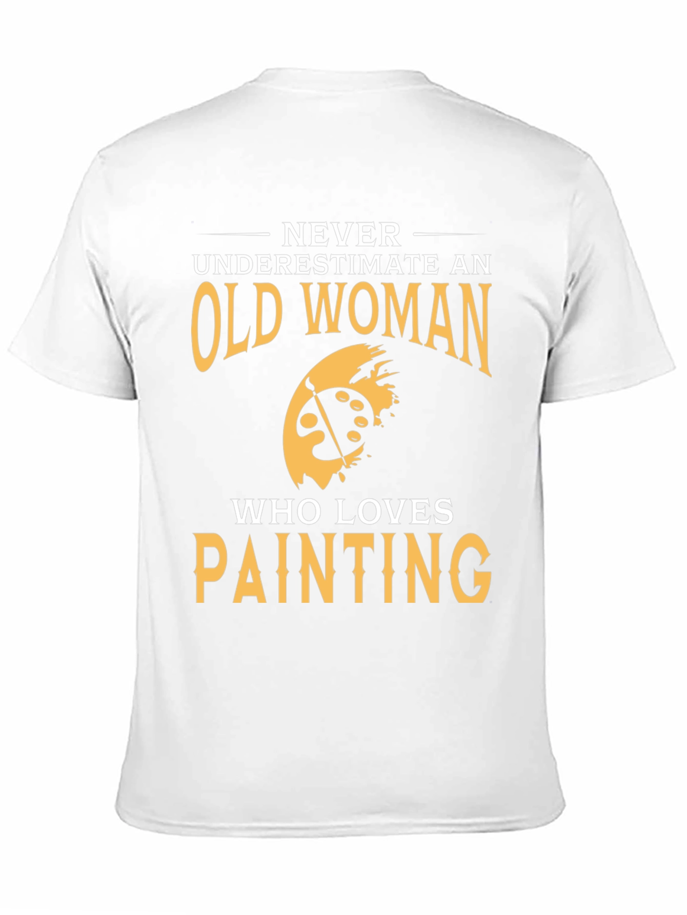 Old Woman Painting Lover Graphic T-Shirt