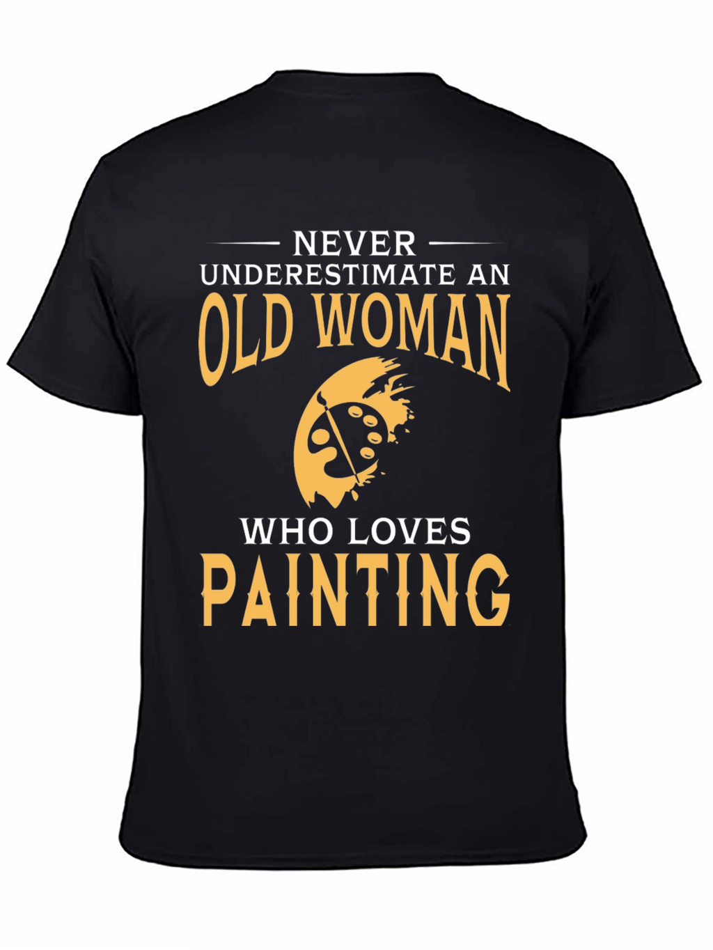 Old Woman Painting Lover Graphic T-Shirt