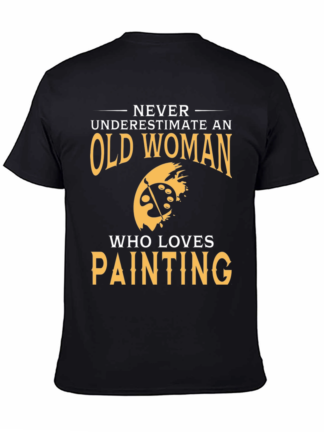 Old Woman Painting Lover Graphic T-Shirt