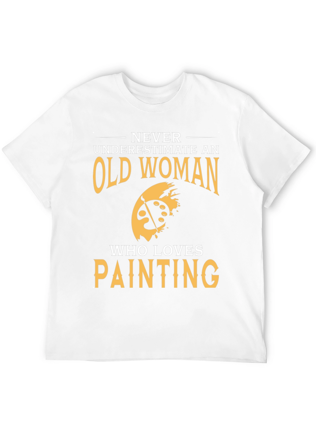 Old Woman Painting Lover Graphic T-Shirt