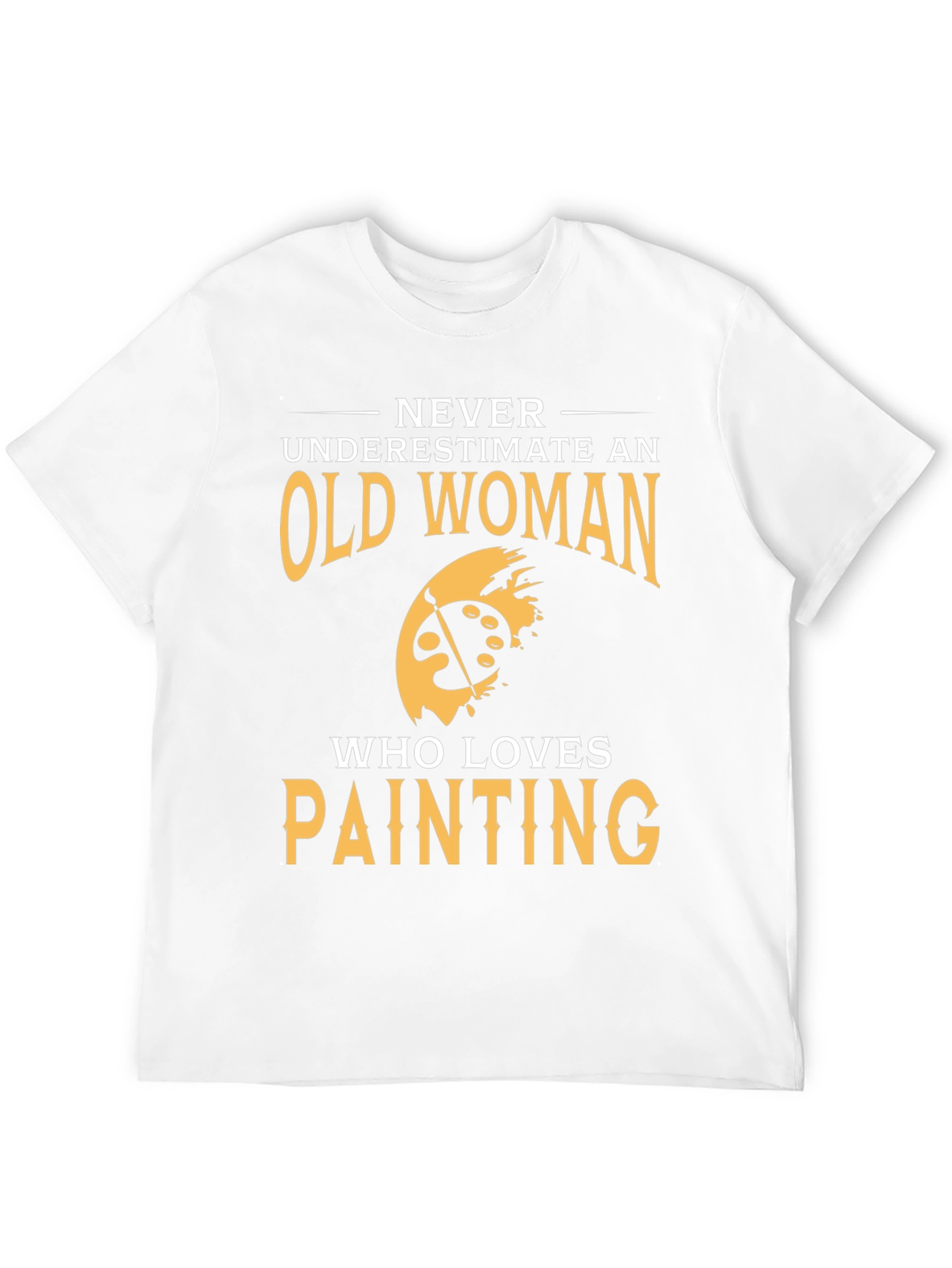 Old Woman Painting Lover Graphic T-Shirt