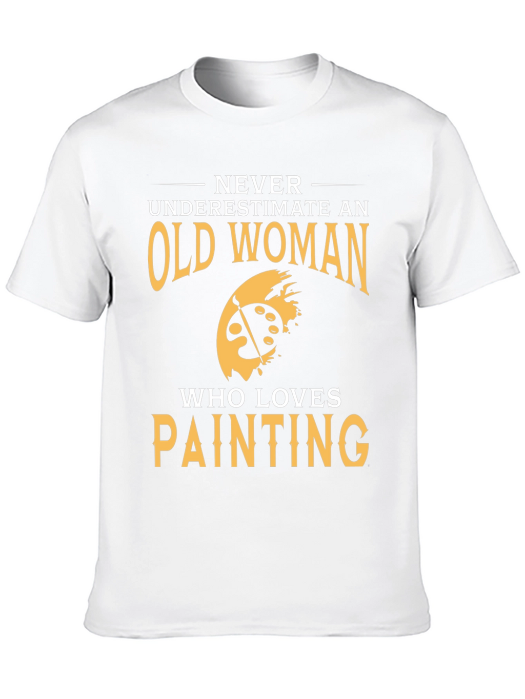 Old Woman Painting Lover Graphic T-Shirt
