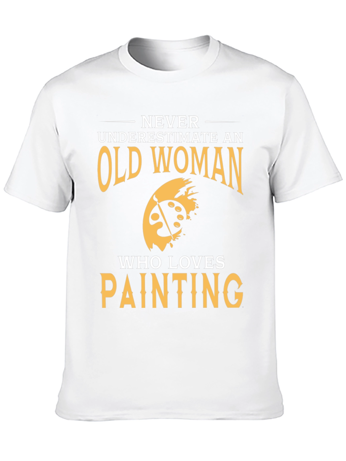 Old Woman Painting Lover Graphic T-Shirt