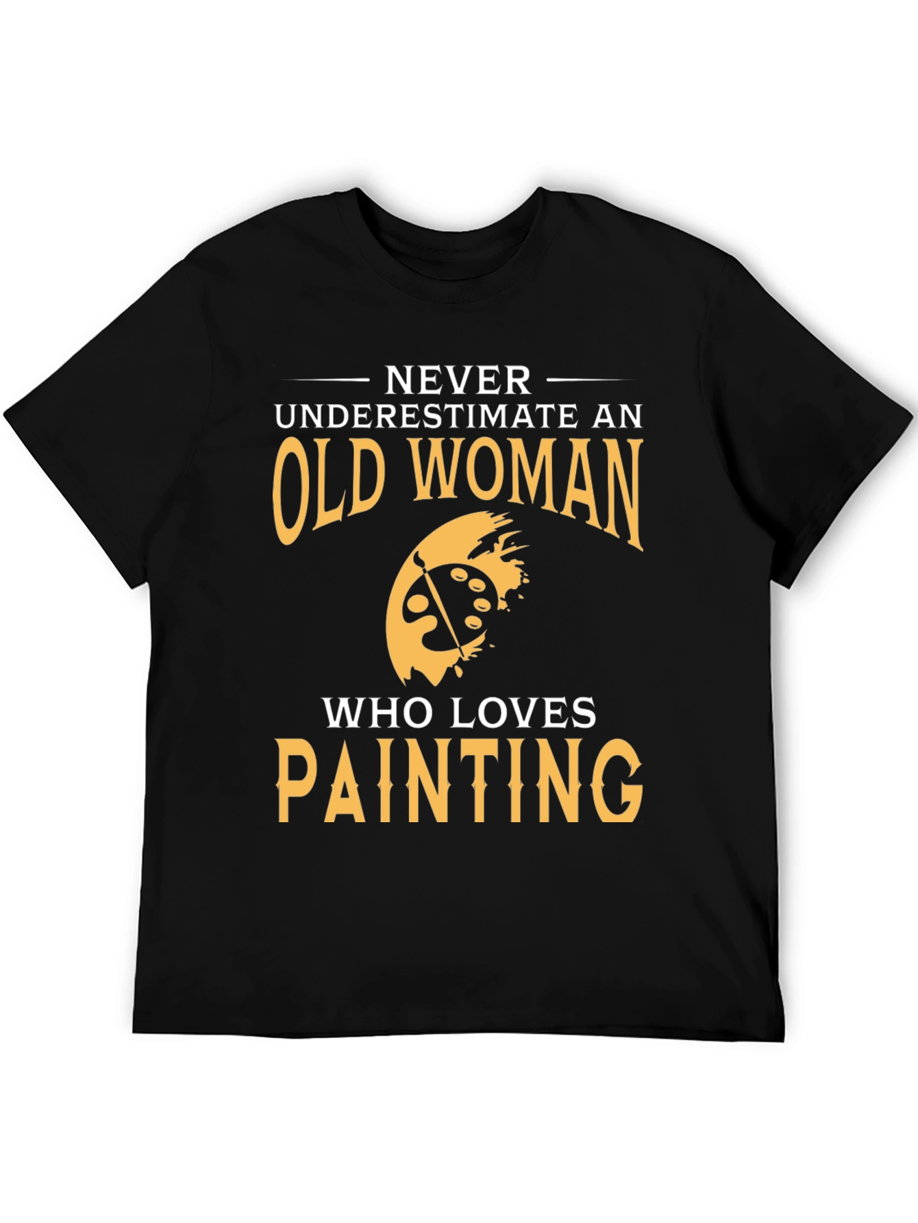 Old Woman Painting Lover Graphic T-Shirt