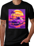 Retro Car T-Shirt - Sunset Drive Design