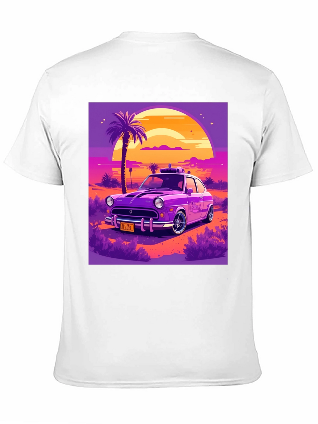 Retro Car T-Shirt - Sunset Drive Design