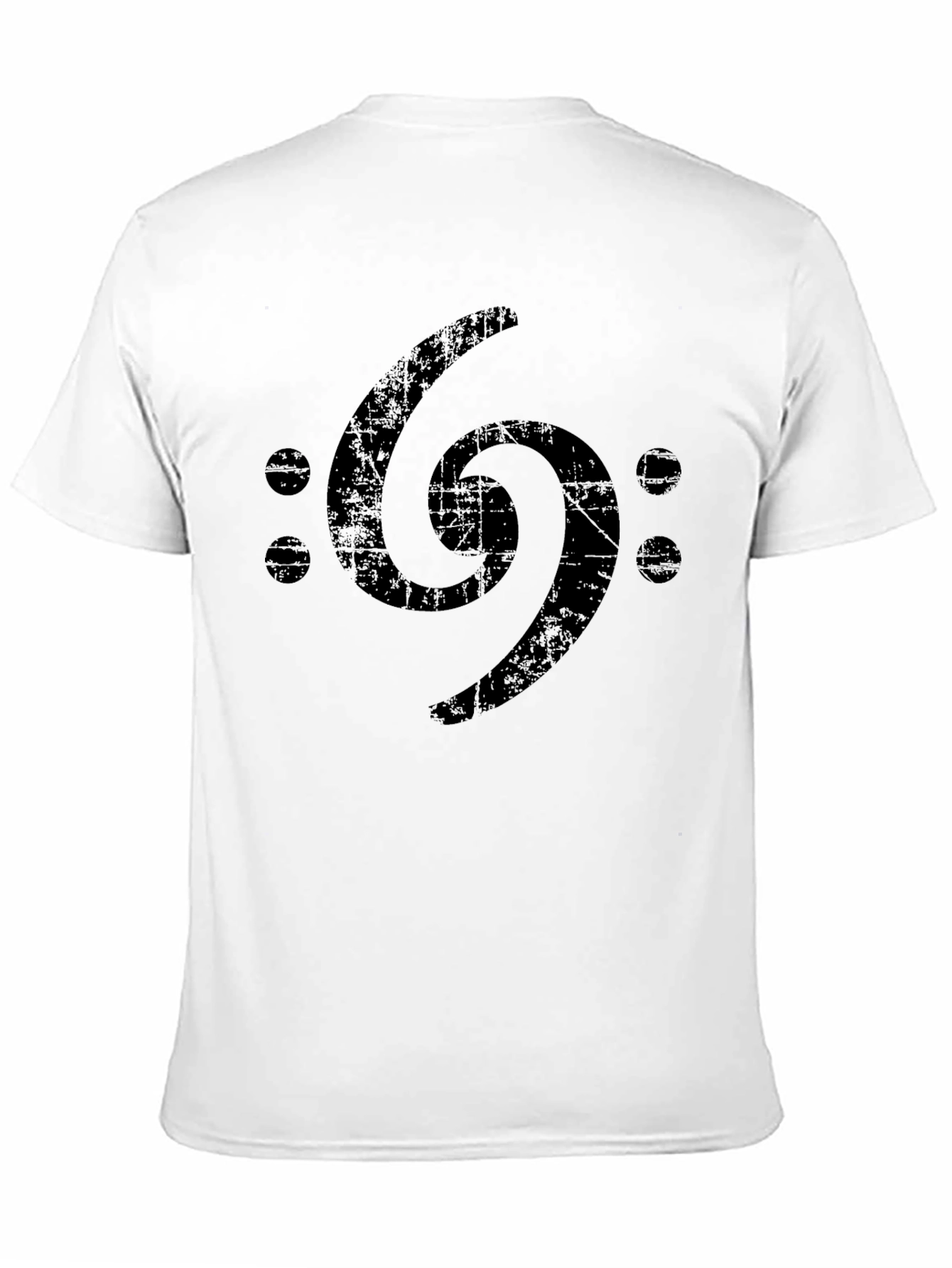 Bass Clef Symbol Graphic Tee - Black