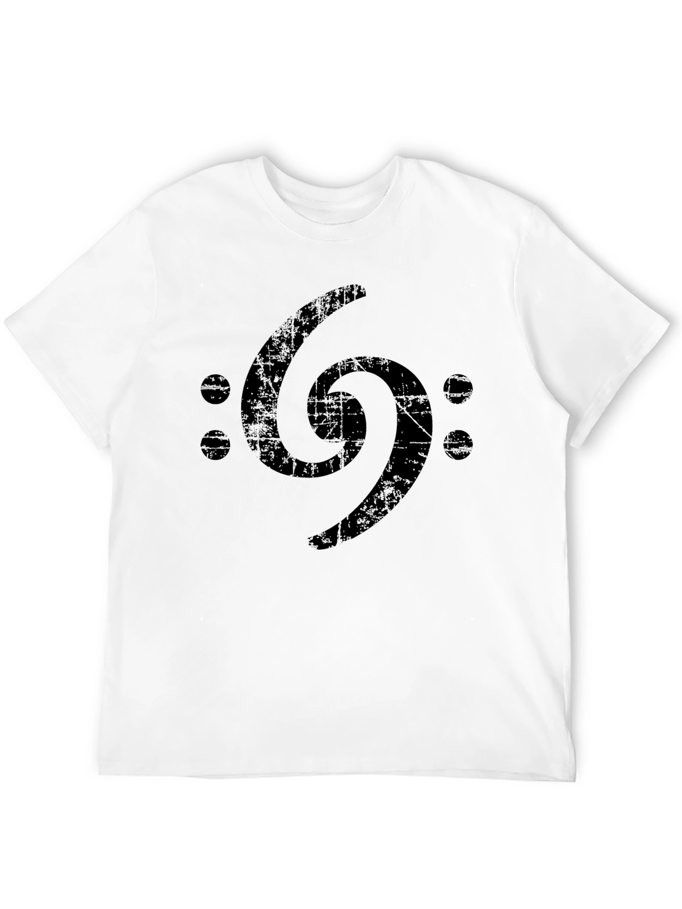 Bass Clef Symbol Graphic Tee - Black