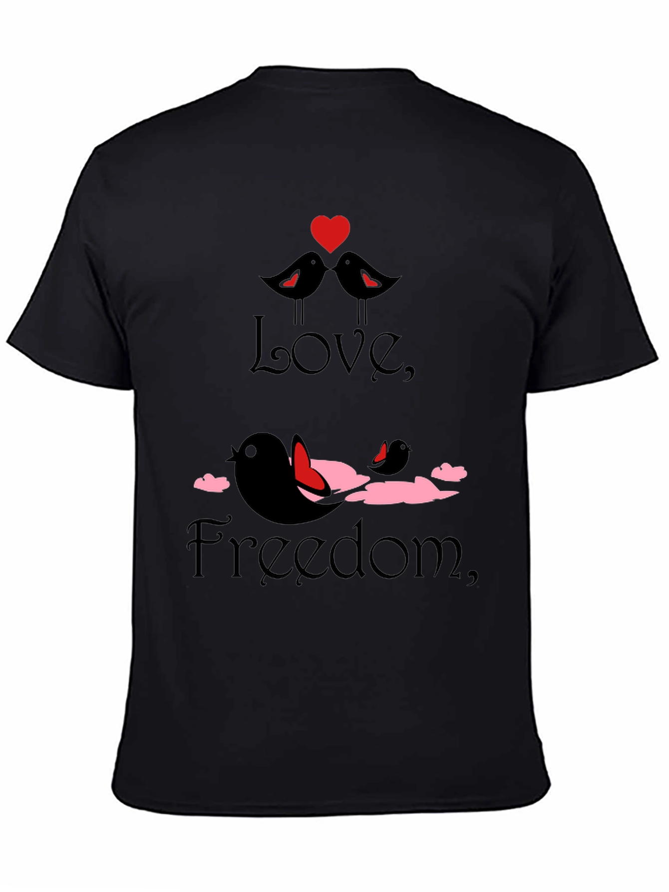 Love and Freedom Graphic T-Shirt