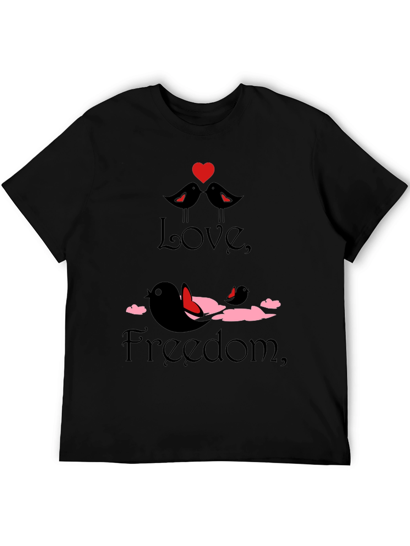 Love and Freedom Graphic T-Shirt