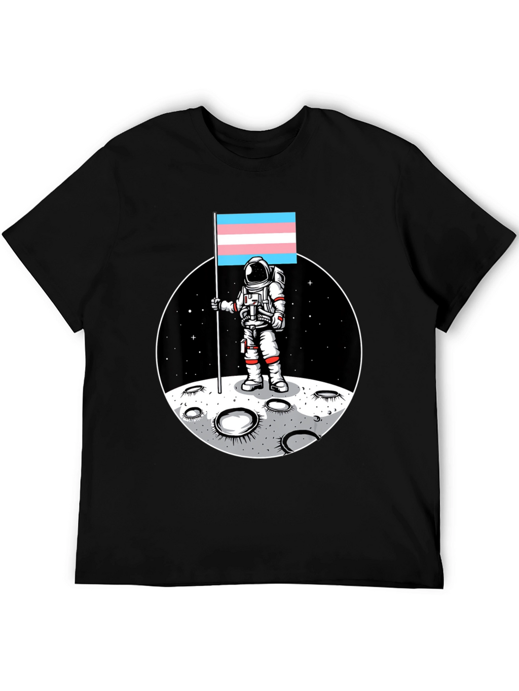 Trans Pride Astronaut T-Shirt - Moon Landing Tee
