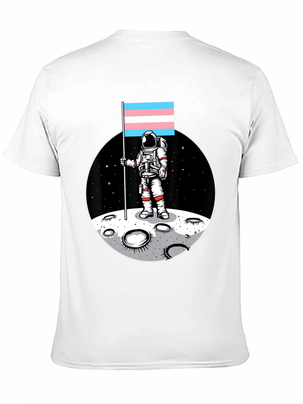 Trans Pride Astronaut T-Shirt - Moon Landing Tee