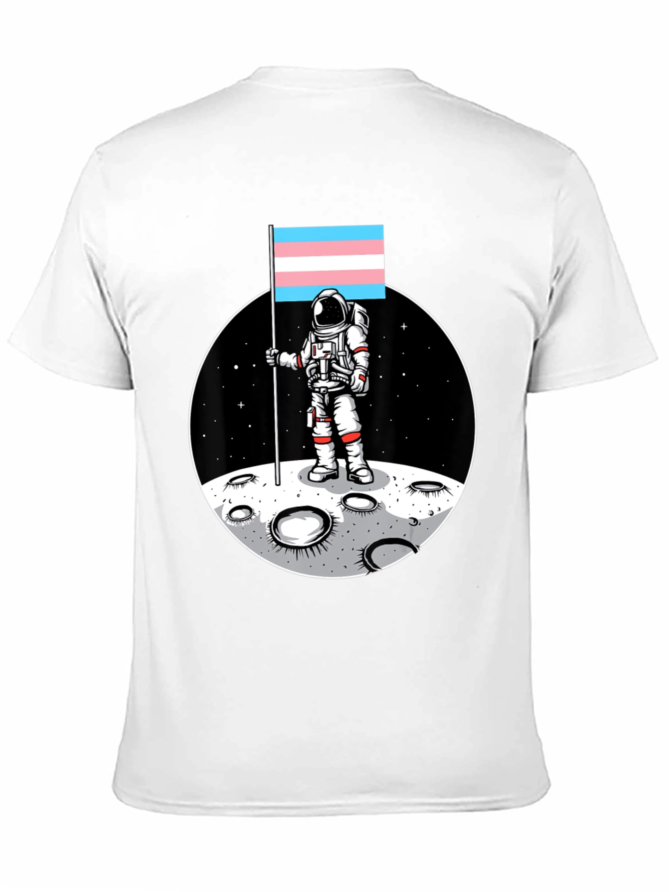 Trans Pride Astronaut T-Shirt - Moon Landing Tee