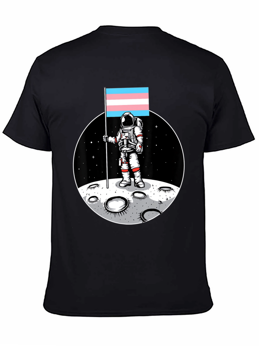 Trans Pride Astronaut T-Shirt - Moon Landing Tee
