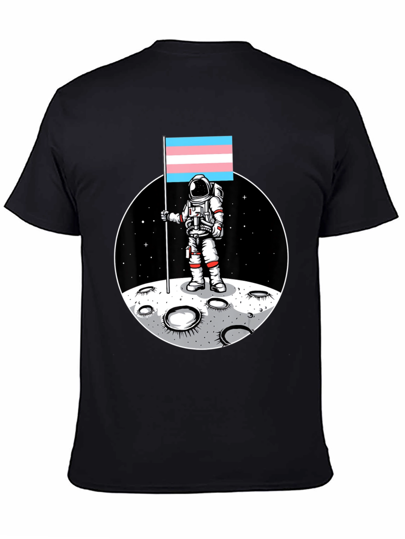 Trans Pride Astronaut T-Shirt - Moon Landing Tee
