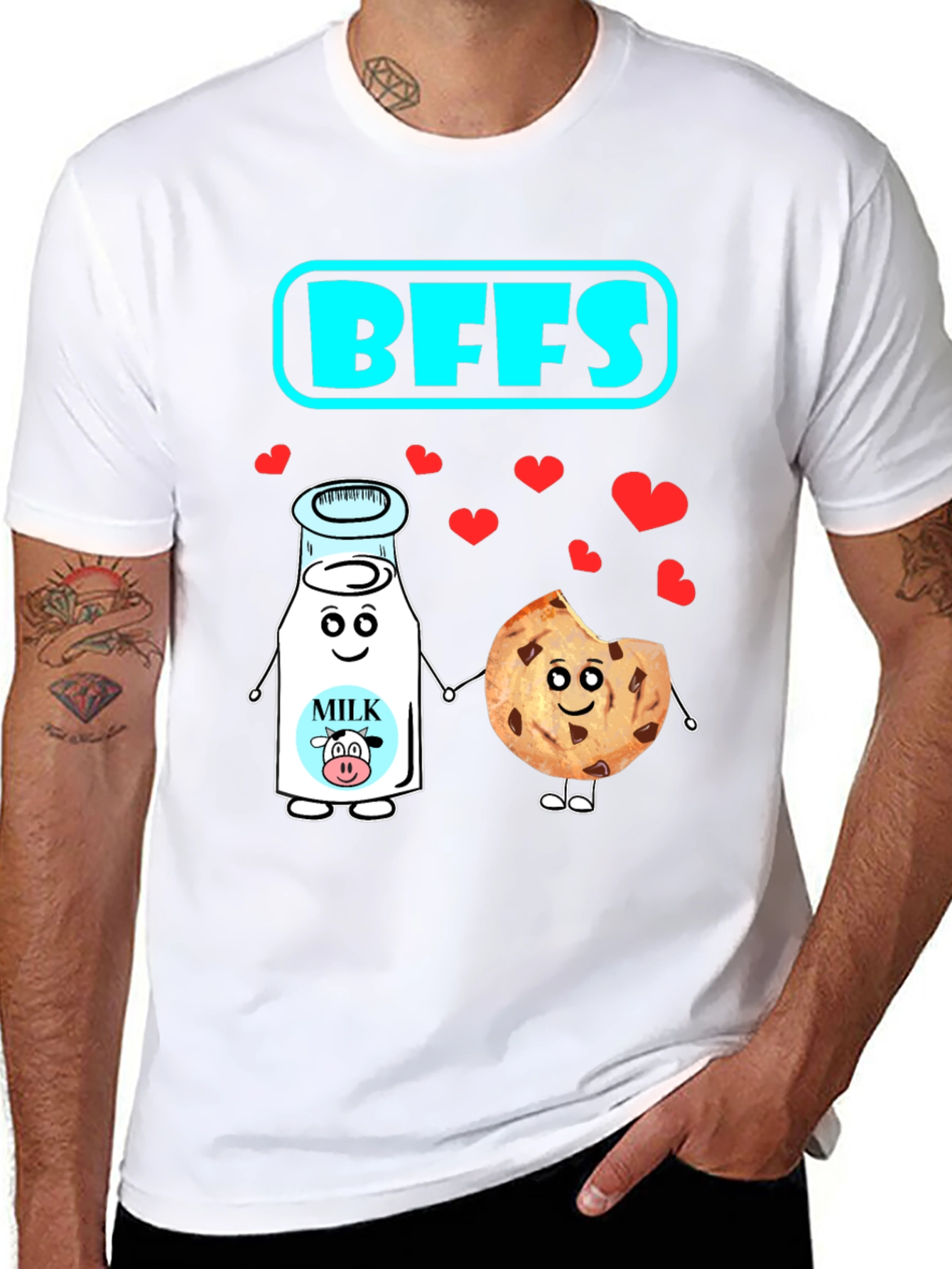 BFFs Milk and Cookie Graphic Tee