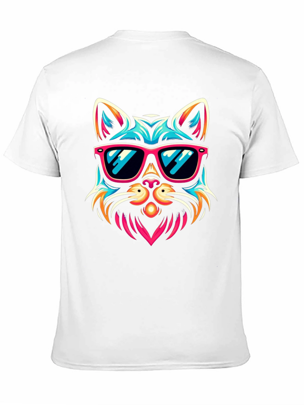 Cool Cat Sunglasses Graphic Tee - Black