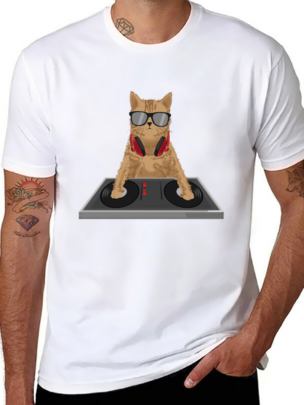 DJ Cat T-Shirt - Cool Cat Lover Tee