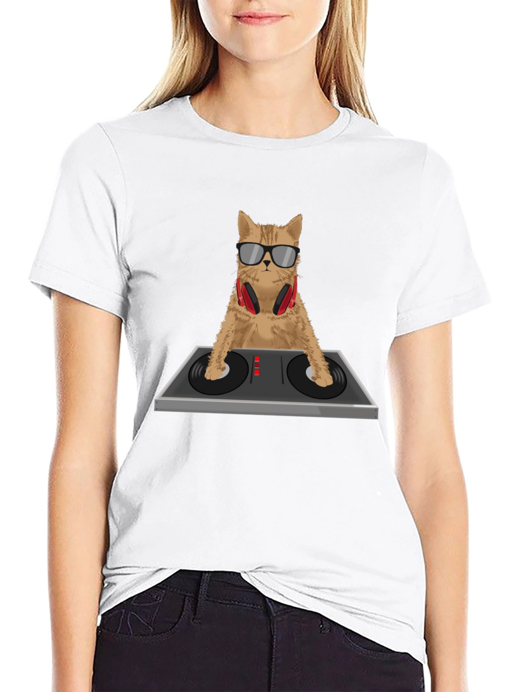 DJ Cat T-Shirt - Cool Cat Lover Tee