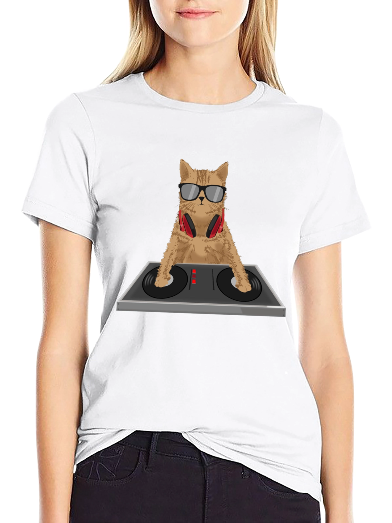 DJ Cat T-Shirt - Cool Cat Lover Tee