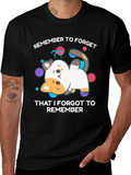 Forgetful Cat T-Shirt - Funny Graphic Tee