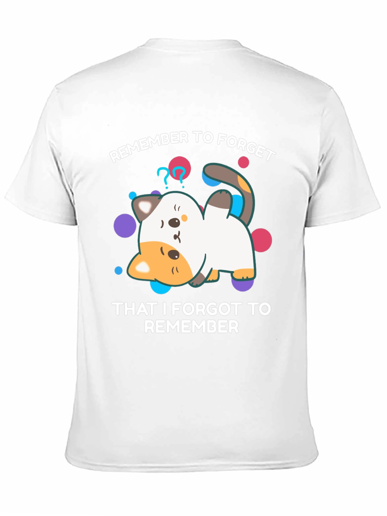 Forgetful Cat T-Shirt - Funny Graphic Tee