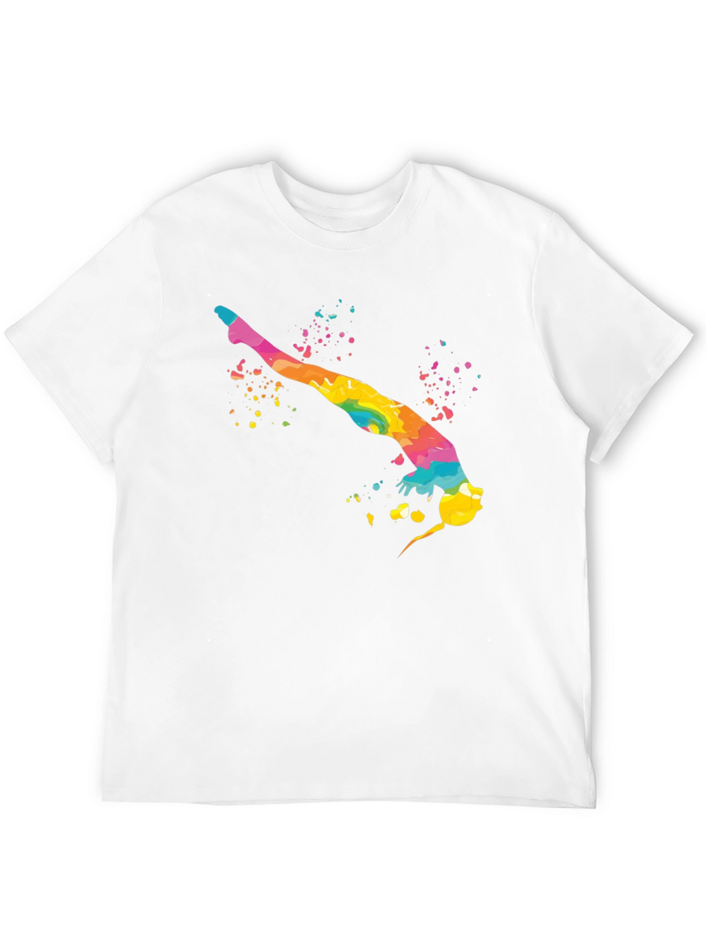 Rainbow Gymnast Black T-Shirt