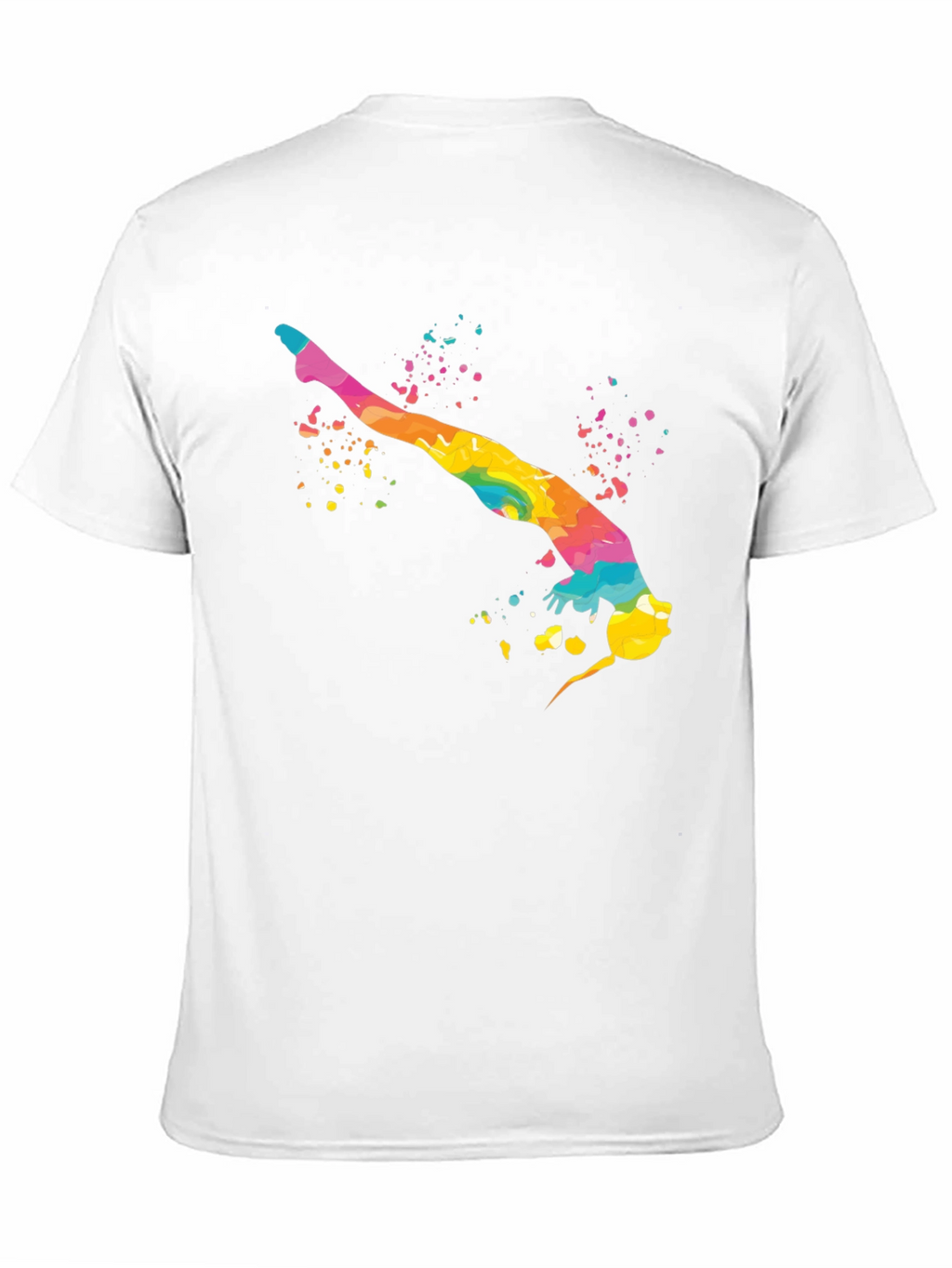 Rainbow Gymnast Black T-Shirt