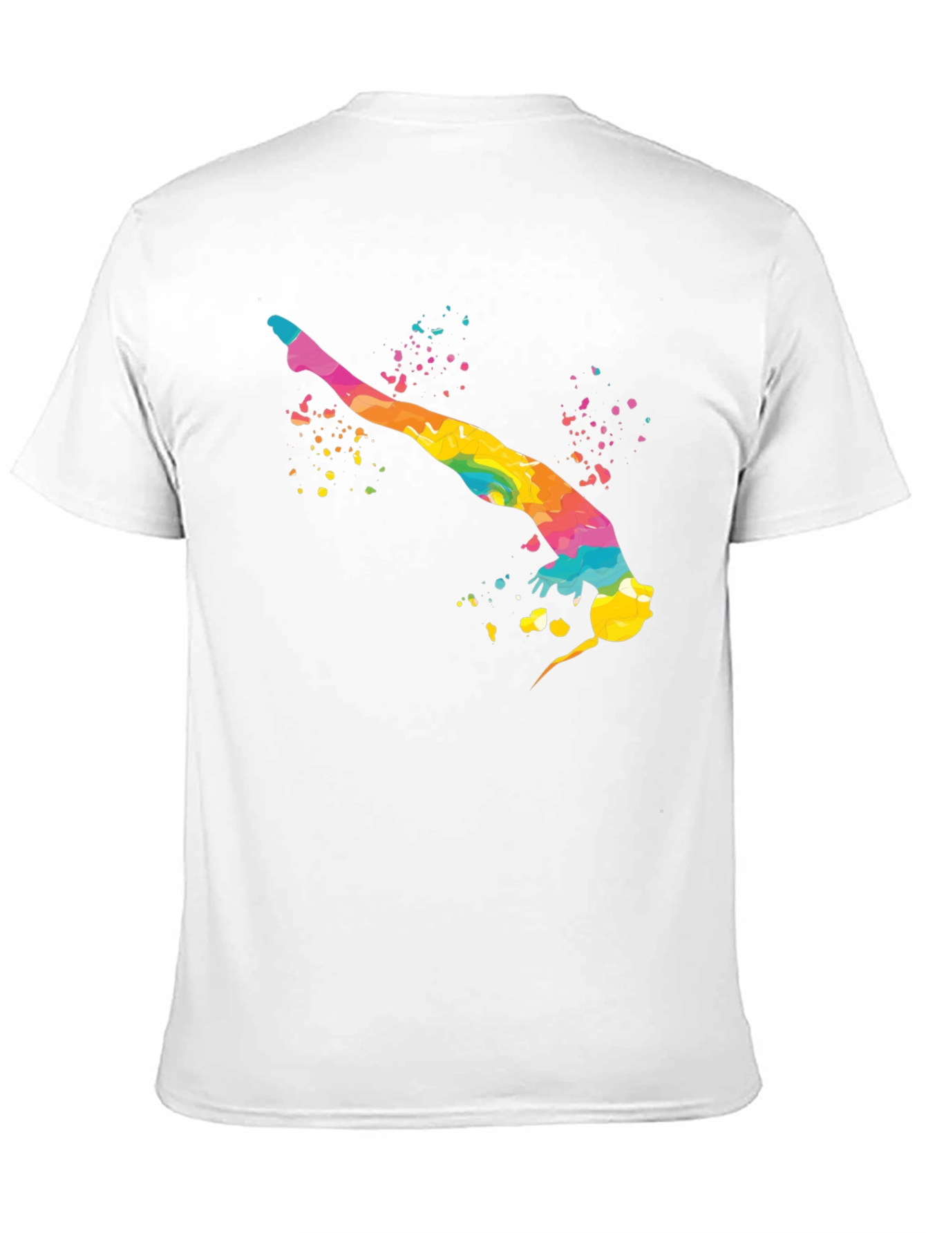 Rainbow Gymnast Black T-Shirt