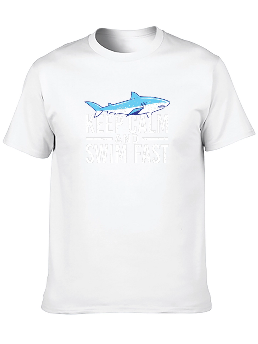 Keep Calm & Swim Fast Shark Graphic Tee