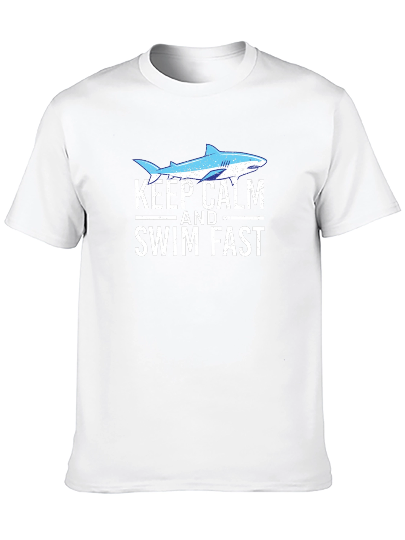 Keep Calm & Swim Fast Shark Graphic Tee