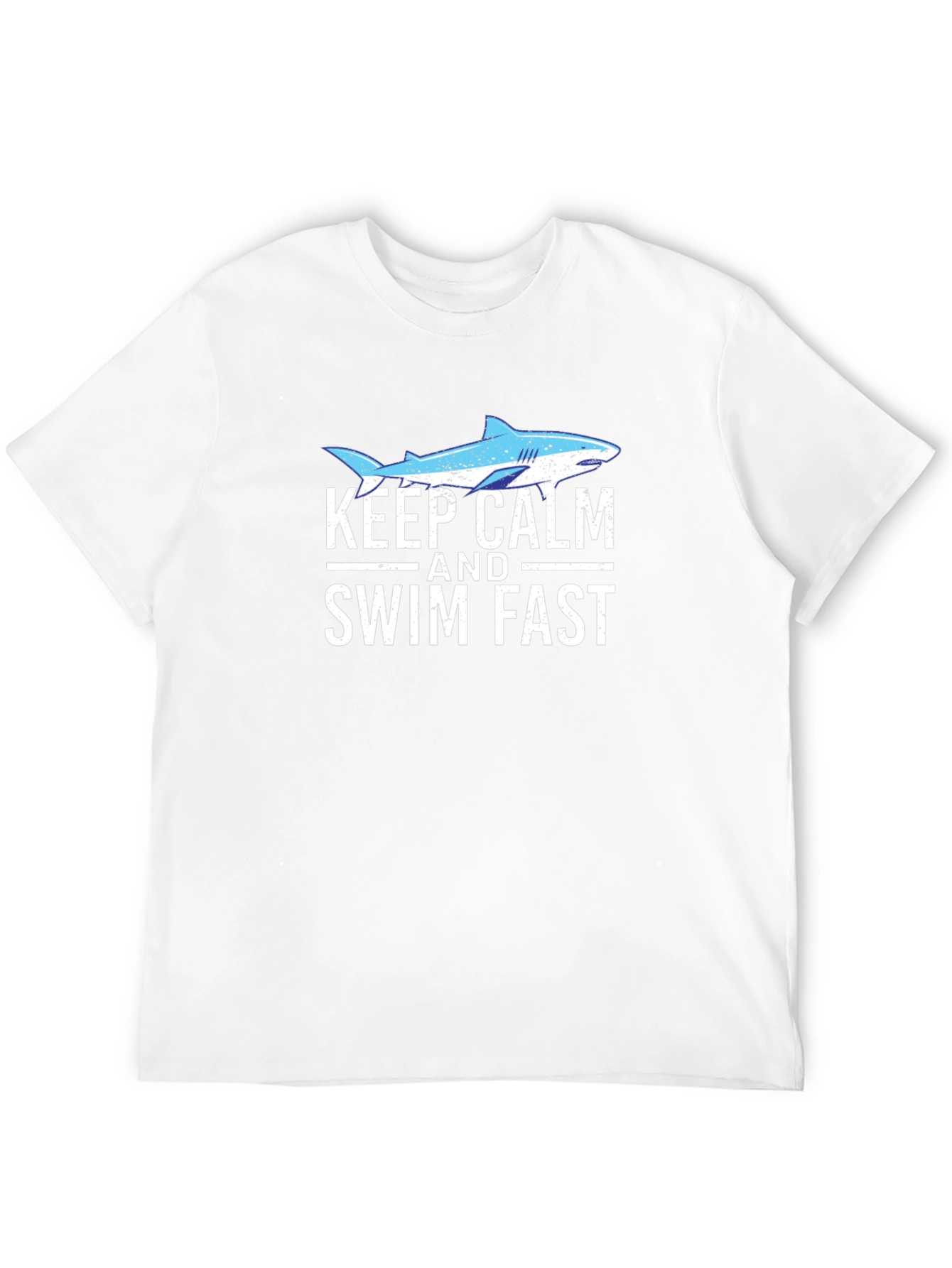 Keep Calm & Swim Fast Shark Graphic Tee