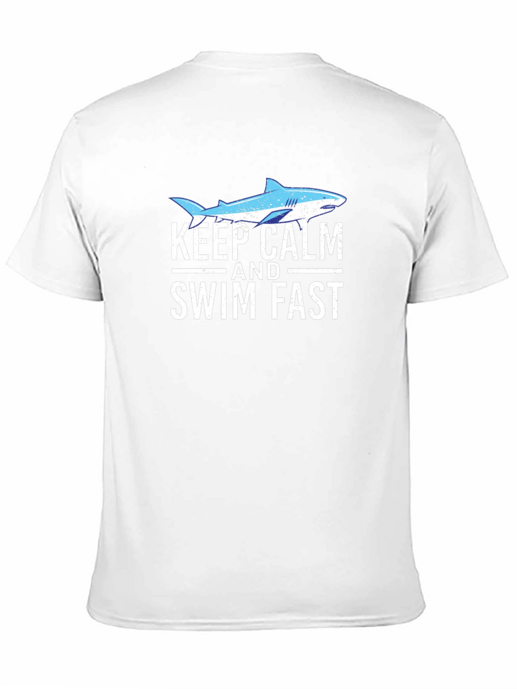 Keep Calm & Swim Fast Shark Graphic Tee