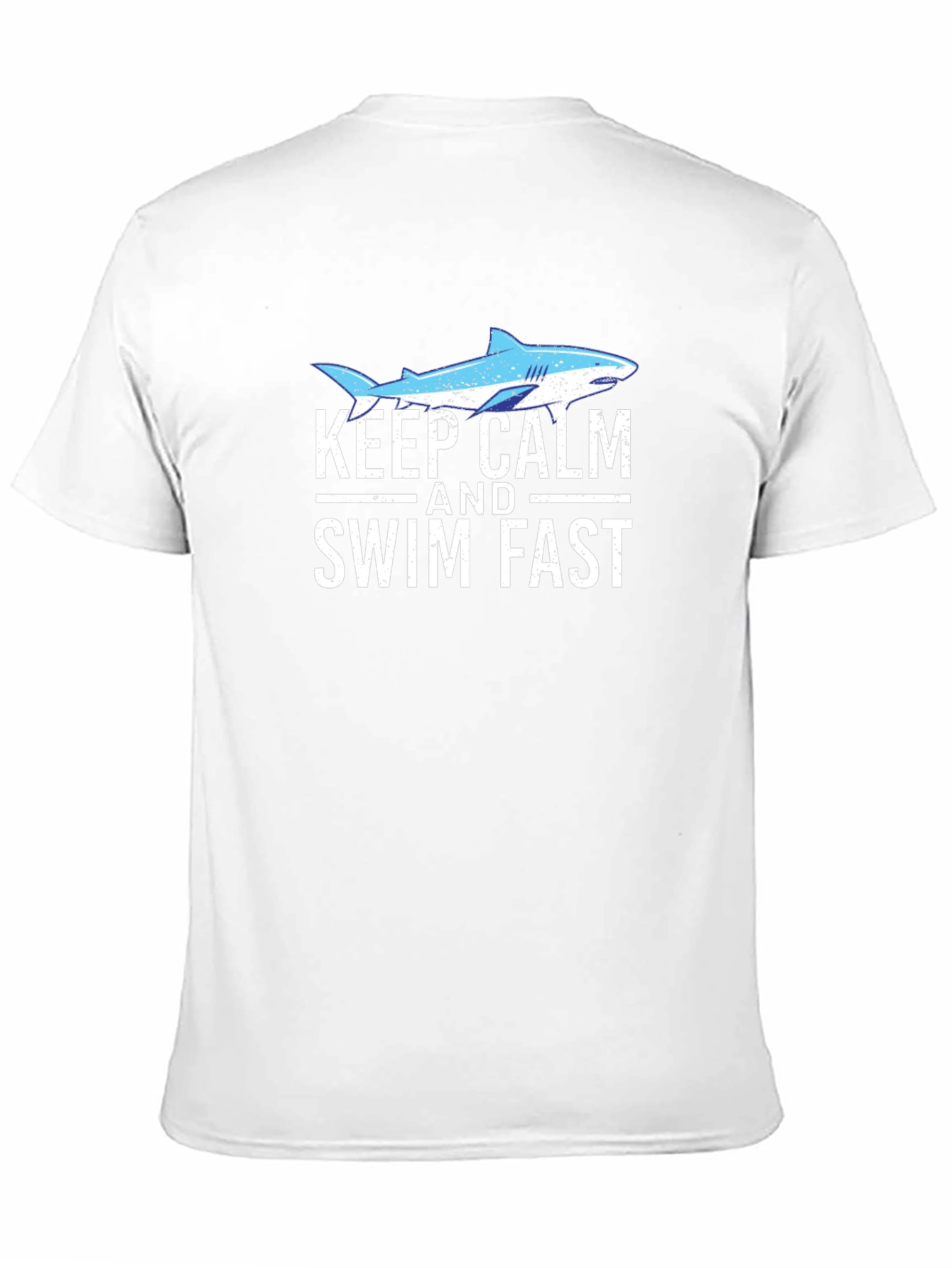 Keep Calm & Swim Fast Shark Graphic Tee