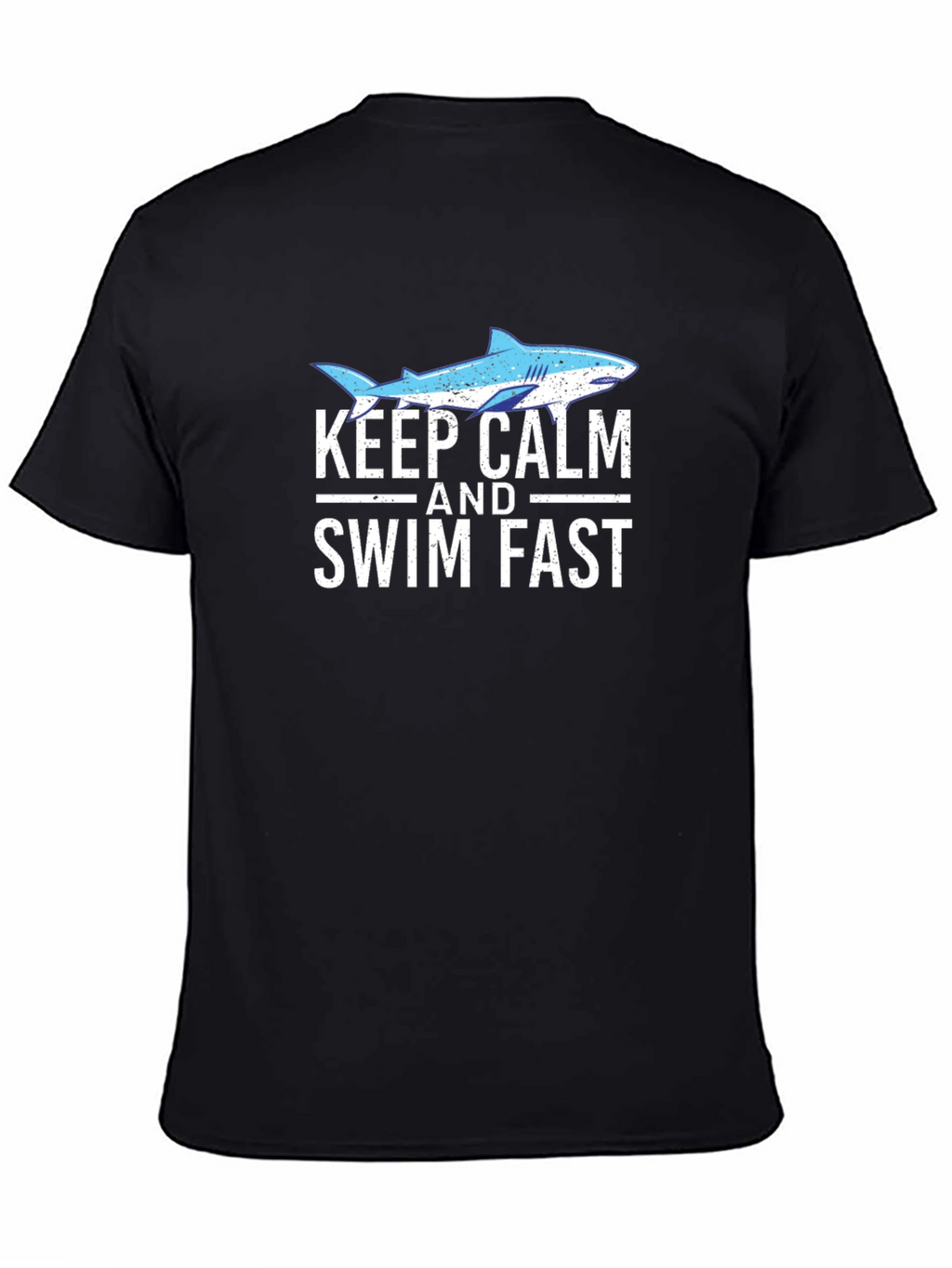 Keep Calm & Swim Fast Shark Graphic Tee